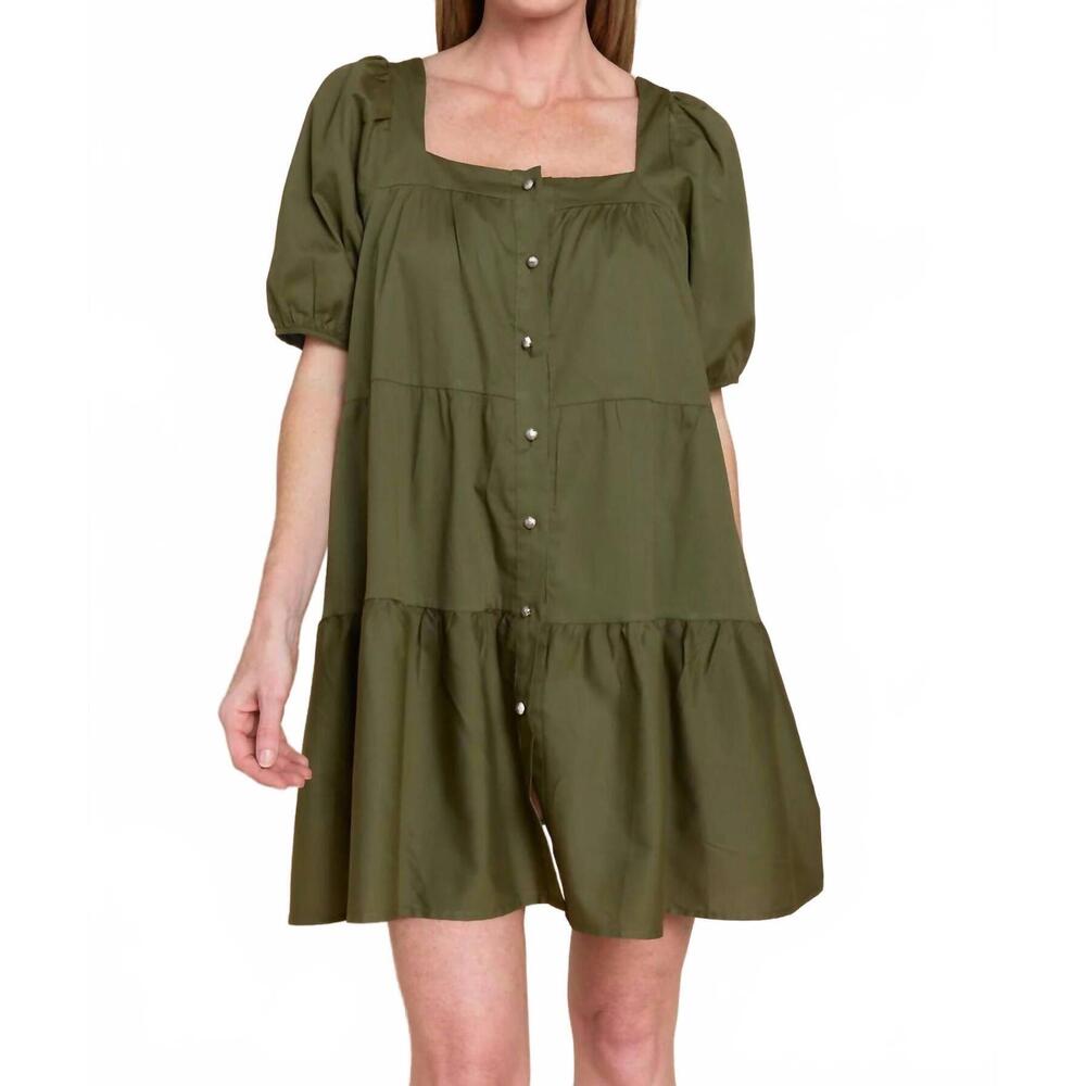 NEW SOFIA ginevra dress in army green